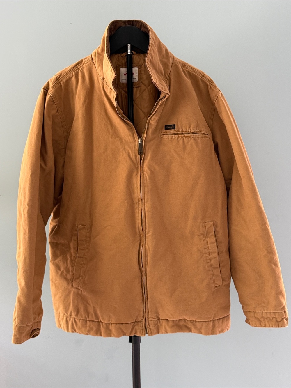 Wrangler Tan Zip-Front Field Jacket
